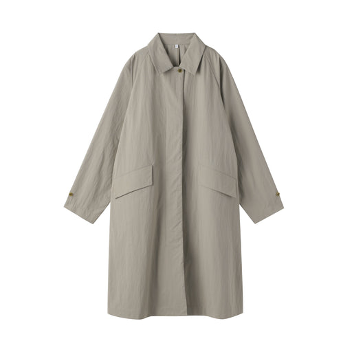 Water Repellent Long Coat Grayish Brown MUJI