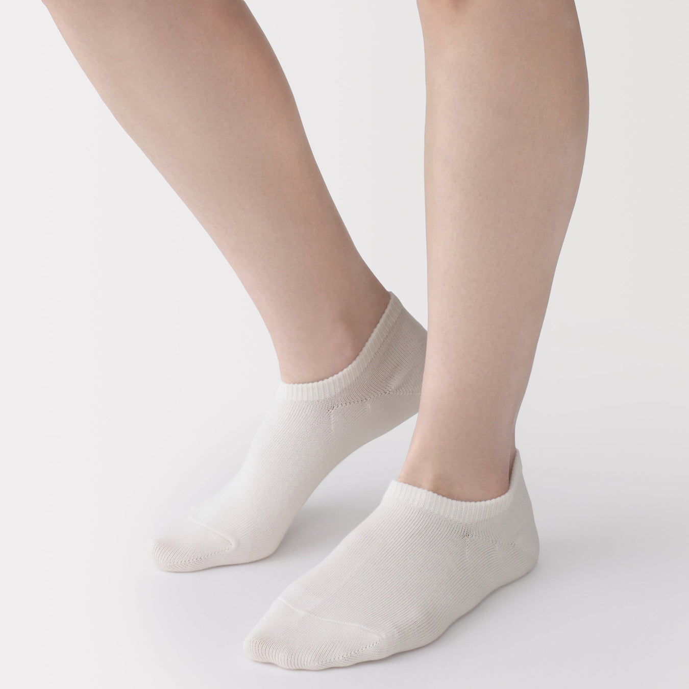 Sneaker Socks Off White 23-25cm (US W7-9 M5-7.5) MUJI