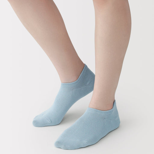 Sneaker Socks Light Blue 23-25cm (US W7-9 M5-7.5) MUJI