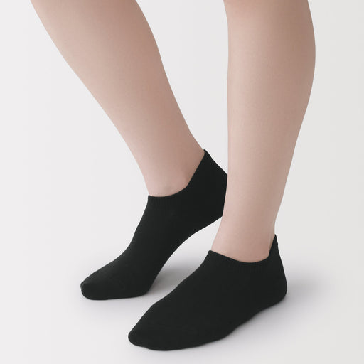Sneaker Socks Black 23-25cm (US W7-9 M5-7.5) MUJI