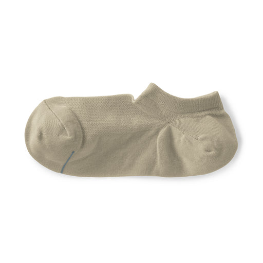 Moisture Wicking Sneaker Socks Pale Brown 23-25cm (US W7-9 M5-7.5) MUJI
