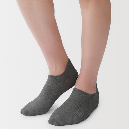 Sneaker Socks Charcoal Gray MUJI