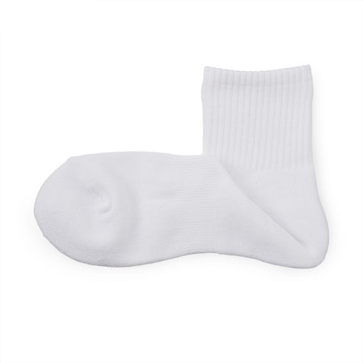 Pile Short Socks White MUJI