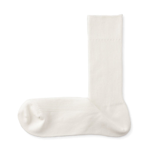 Ribbed Socks Off White MUJI
