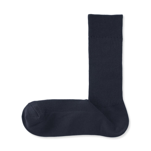 Ribbed Socks Dark Navy MUJI