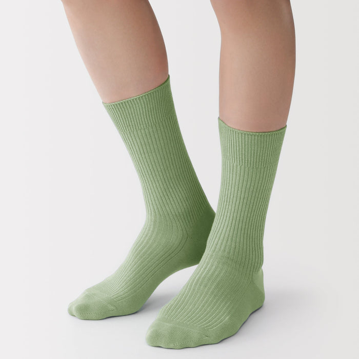 Mujo Ys Ribbed Socks | Men's Crew Socks | MUJI USA