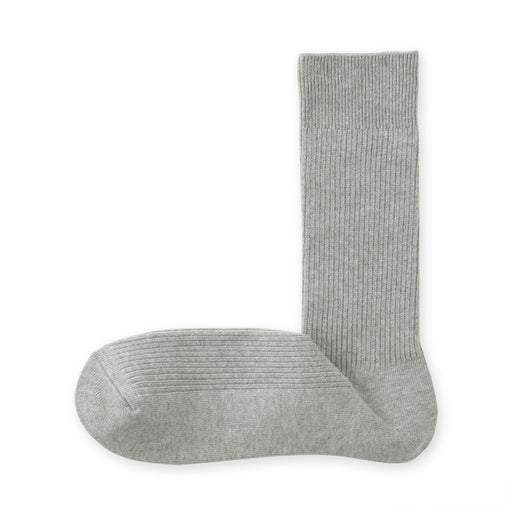 Ribbed Socks Gray MUJI