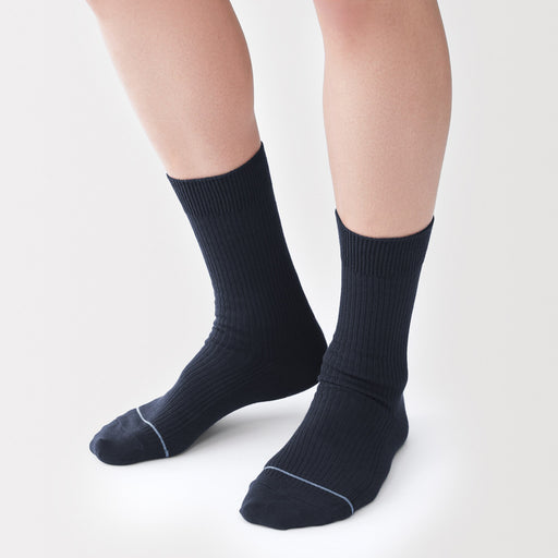 Moisture Wicking Socks Dark Navy MUJI