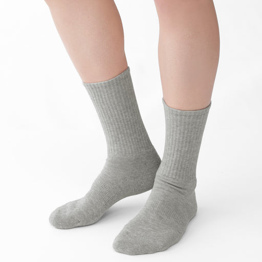 Pile Socks Gray MUJI