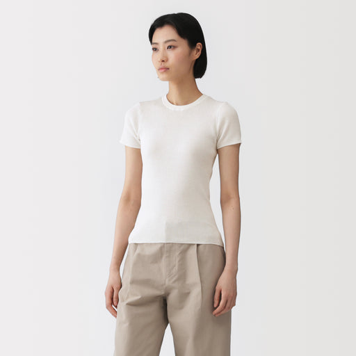 Labo High-Twist Cotton Knit T-Shirt MUJI