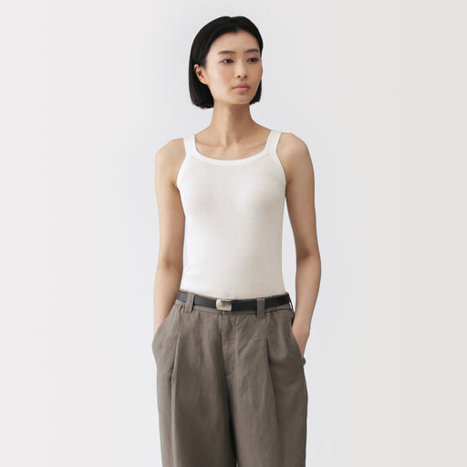 Labo High-Twist Cotton Knit Tank Top MUJI