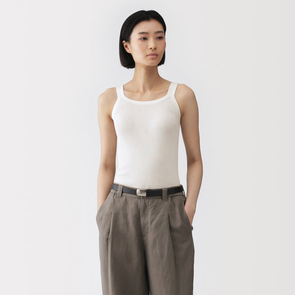 Labo High-Twist Cotton Tank Top | Women's Tops | MUJI USA