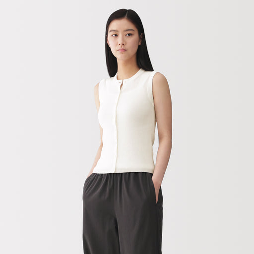 Labo High-Twist Cotton Knit Vest MUJI