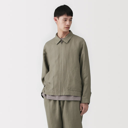 Labo Linen Lyocell Zip-Up Shirt MUJI