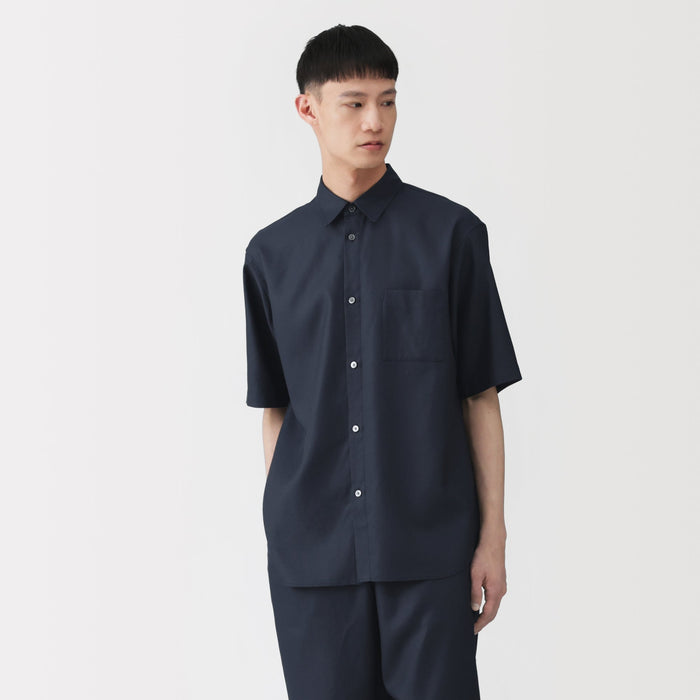 Labo Washi Blend Dobby Weave Shirt | Men's Casual Shirts | MUJI USA