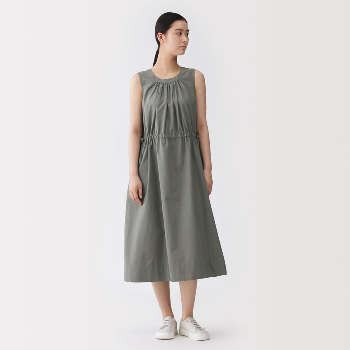 muji dress High-Twist Cotton Sheer Dress | Women's Dresses