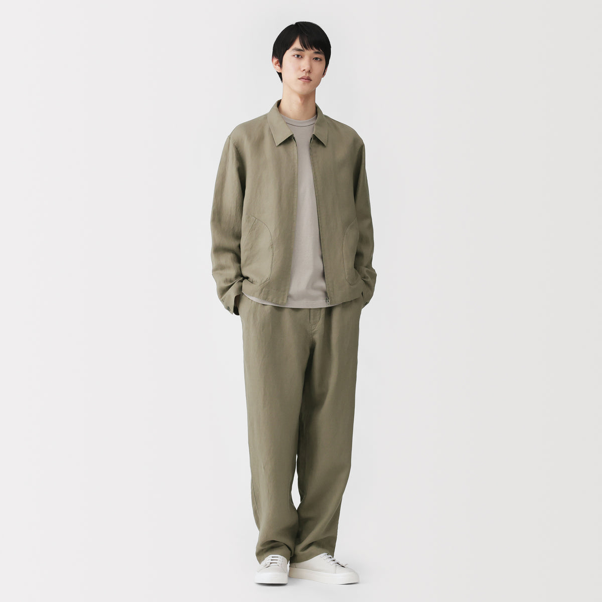 Labo Linen Lyocell Easy Pants | Men's Trousers | MUJI USA