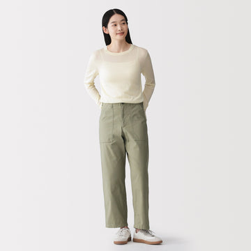 Cotton Satin Baker Pants MUJI