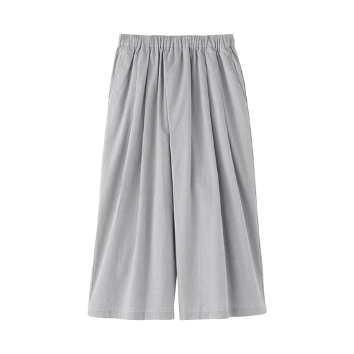 Cool Touch Skirt Pants Gray Check MUJI
