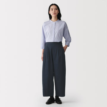 Cotton Twill Wide Tapered Pants MUJI