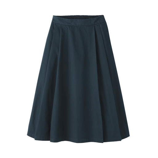 Twill Darted Skirt Dark Navy MUJI