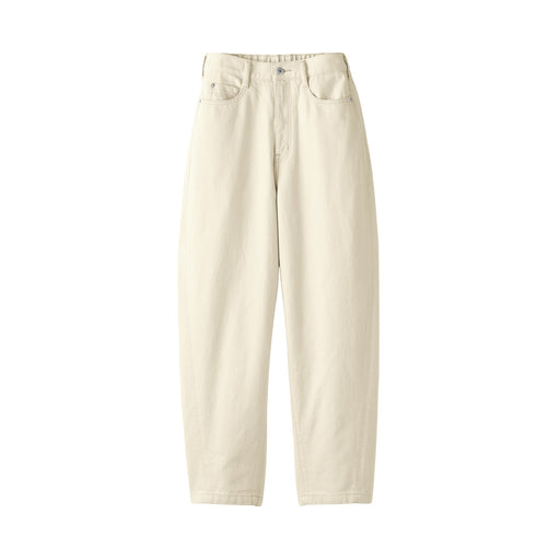 Kapok Blend Denim Cocoon Pants Natural MUJI