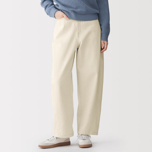 Kapok Blend Denim Cocoon Pants MUJI