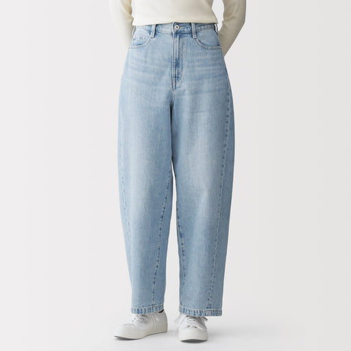 Kapok Blend Denim Cocoon Pants MUJI