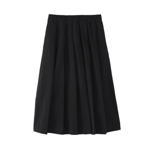 Cool Touch Gathered Skirt Black MUJI