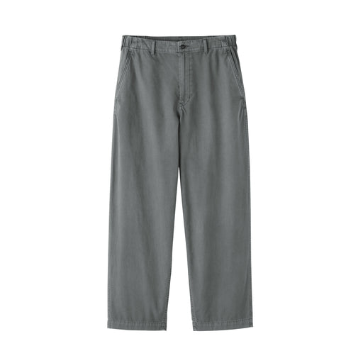 Cotton Dyed Easy Pants Charcoal Gray MUJI