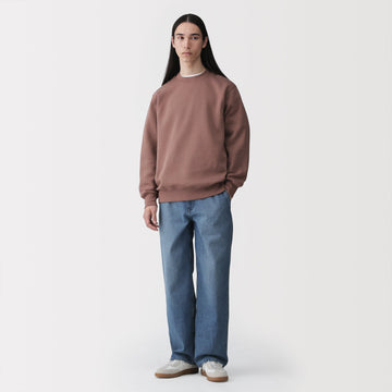 Kapok Blend Denim Wide Pants MUJI