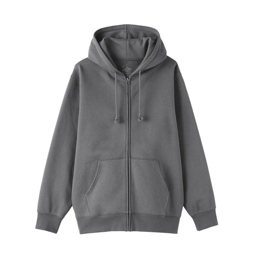 Full Zip Hoodie Charcoal Gray MUJI