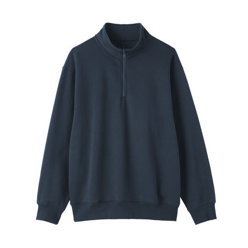 #26SS Half-Zip Sweatshirt AB1OG26S Navy MUJI