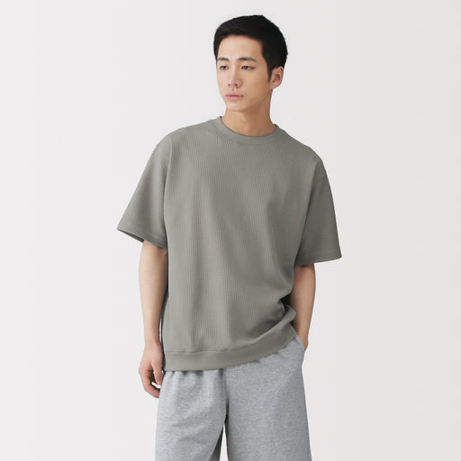 UV Protection Waffle T-Shirt MUJI