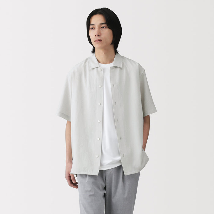 mens breathable dress shirts Mens Wrinkle Free Breathable Short Sleeve Button Down Dress Shirt Print Summer