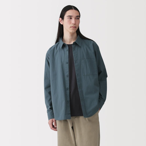 Cotton Broadcloth Overshirt MUJI