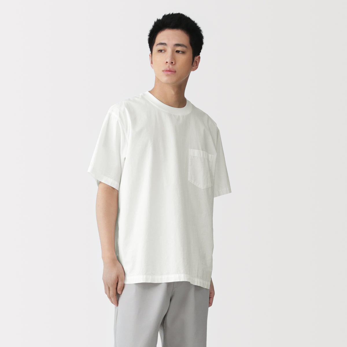 MUJI — Cool Touch Woven T-Shirt