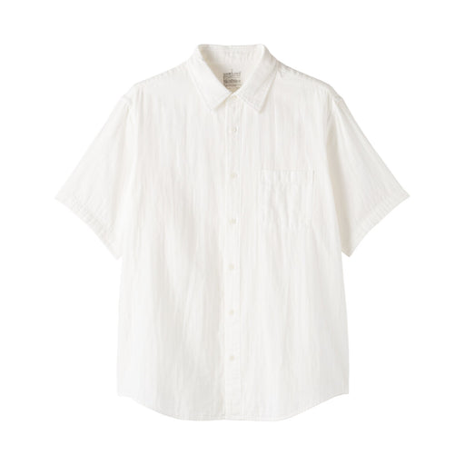 Kapok Blend Double Gauze Shirt White MUJI