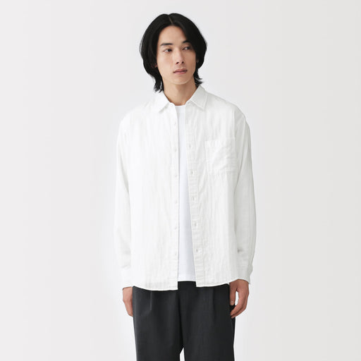 Kapok Blend Double Gauze Shirt MUJI
