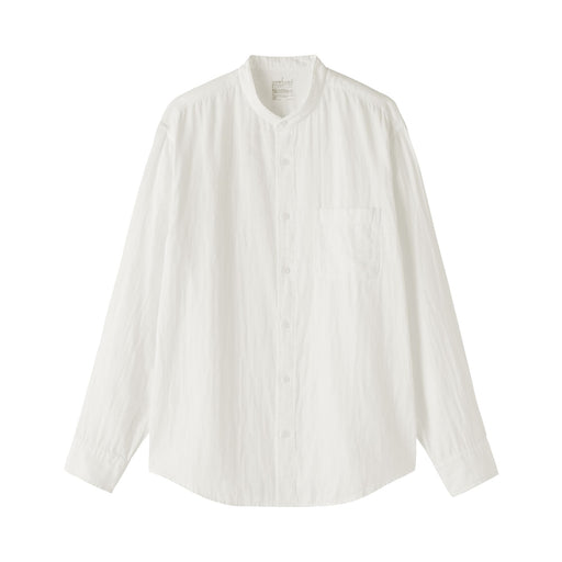 Kapok Blend Double Gauze Shirt White MUJI