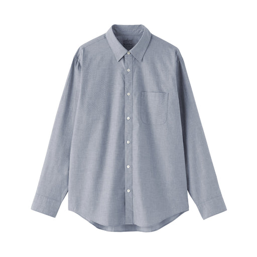 Broadcloth Long Sleeve Shirt Smoky Blue MUJI