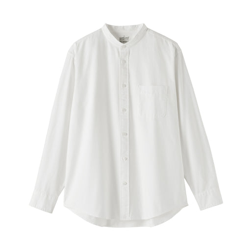 Oxford Stand Collar Shirt White MUJI