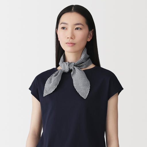 Lyocell Linen Scarf with Pocket MUJI