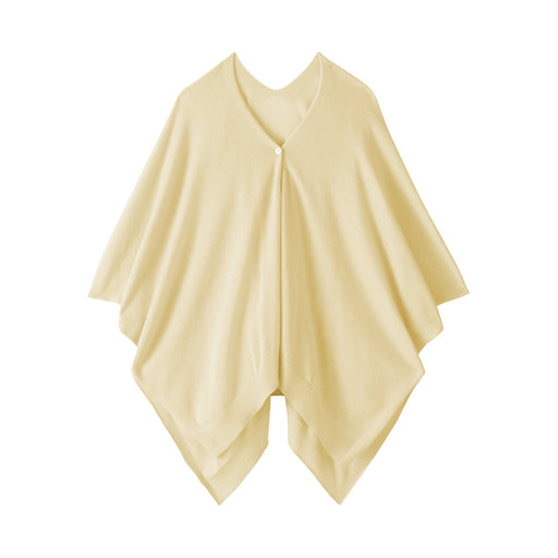High-Twist Cotton Buttoned Bolero Light Yellow MUJI