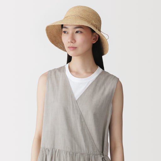 Raffia Foldable Capeline Hat MUJI
