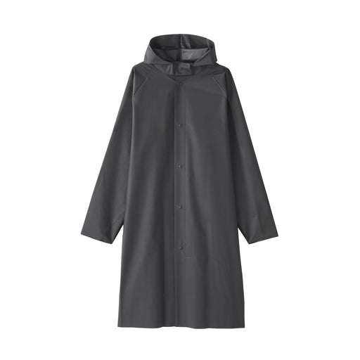 EVA Free Cut Long Raincoat Black MUJI