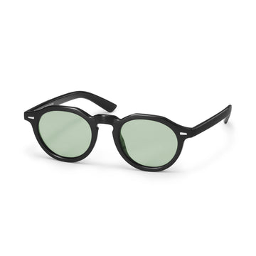 UV Protection Crown Panto Sunglasses Black MUJI