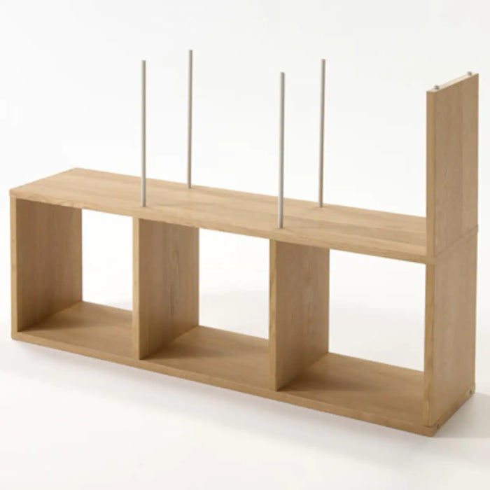 Oak Additional Stacking Shelf - 3 Tier | Modular Shelves | MUJI USA