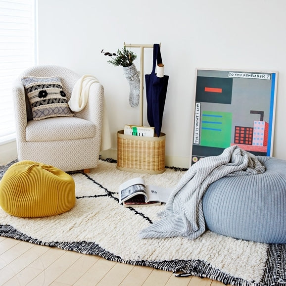 IDEE クッション PUUF by mikmax Ecru MUJI IDÉE Puuf and Mini Puuf | Bean Bags | Sofas & Chairs | MUJI USA