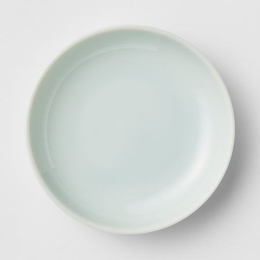 Blue White Porcelain Round Dish 3.7 x 0.8" Found MUJI